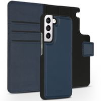 Accezz Premium Leather 2 in 1 Wallet Bookcase Samsung Galaxy S22 - Donkerblauw