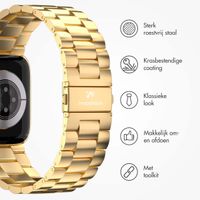 imoshion Stalen bandje Apple Watch Series 1 t/m 9 / SE (38/40/41 mm) | Series 10 (42 mm) - Goud