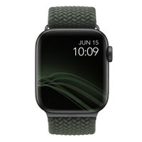 Uniq Aspen Braided bandje Apple Watch Series 1 t/m 9 / SE (38/40/41 mm) | Series 10 / 11 (42 mm) - Cypress Green