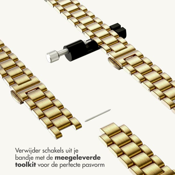 Selencia Slim Steel schakelbandje Apple Watch | 38/40/41/42 mm - Goud