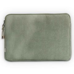 Selencia Corduroy Laptop hoes 13-14 inch - Laptopsleeve -Pistache Cream