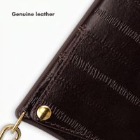 Selencia Nova Real Leather Back Cover with Card Holder Apple iPhone 16 Pro - Dark Chocolate