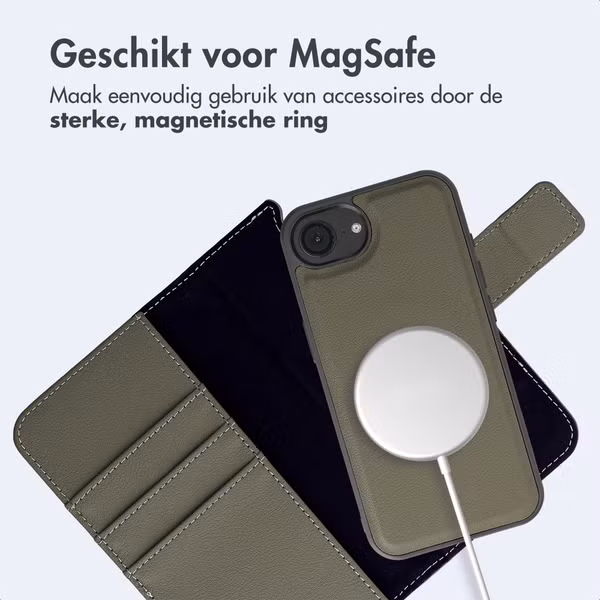 imoshion Uitneembare 2-in-1 Luxe Bookcase Apple iPhone 17e / 16e - Groen