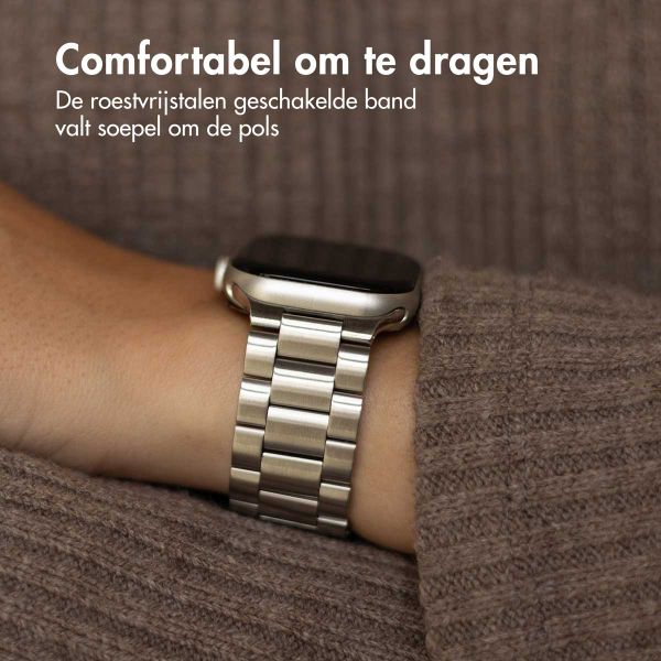 imoshion Stalen bandje Apple Watch | 44/45/46/49 mm - Zilver