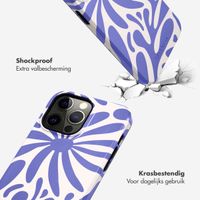 Selencia Vivid Tough Backcover iPhone 14 Pro Max - Modern Bloom Sapphire Blue