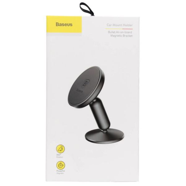 Baseus Magnetic Car Mount Samsung Galaxy S23 Plus - Telefoonhouder auto - Dashboard of voorruit - Magnetisch - Zwart