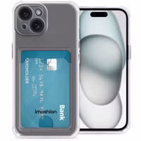 imoshion Softcase Backcover met pashouder Apple iPhone 15 - Transparant