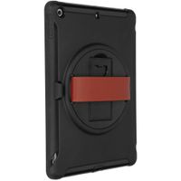 Defender Backcover met strap iPad 9 (2021) 10.2 inch / iPad 8 (2020) 10.2 inch / iPad 7 (2019) 10.2 inch - Zwart