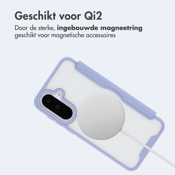 imoshion Transparante Bookcase met MagSafe Samsung Galaxy A37 (5G) - Lila