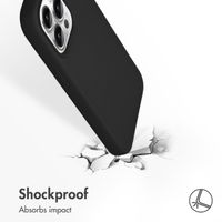 Accezz Liquid Silicone Back Cover with MagSafe Apple iPhone 13 Pro - Black