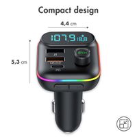 imoshion FM Transmitter met USB-C poort & Quick Charge - Zwart