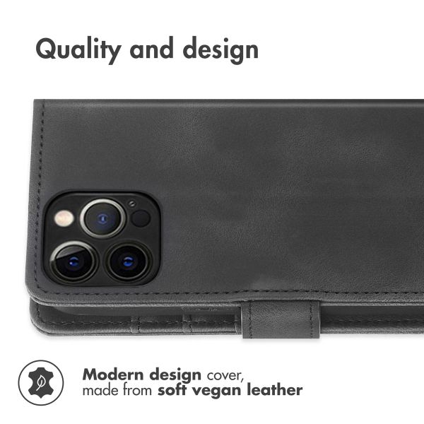 imoshion Bookcase with Strap Apple iPhone 12 (Pro) - Black