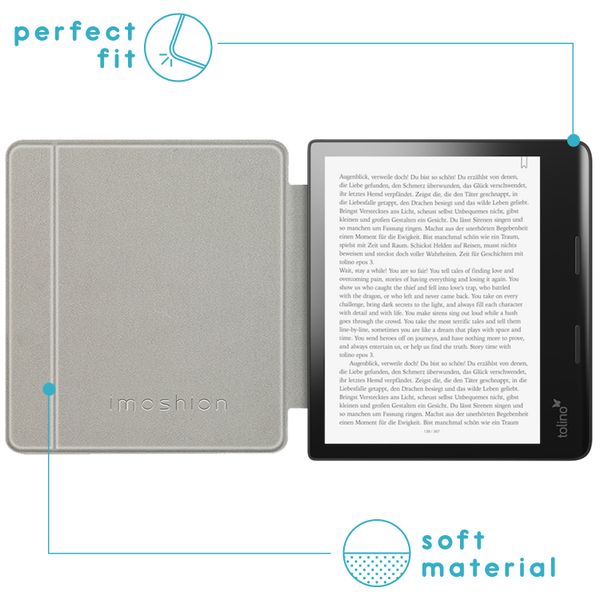 imoshion Design Slim Hard Case Sleepcover met stand Kobo Sage / Tolino Epos 3 - Black Graphic