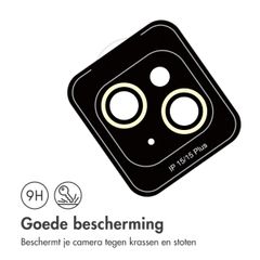 imoshion 2 Pack Camera lens protector Apple iPhone 15 / 15 Plus - Yellow