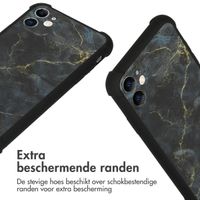 imoshion Design hoesje met koord iPhone 11 - Black Marble