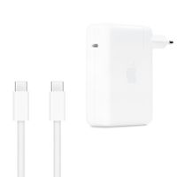 Apple Originele USB-C Power Adapter 140W + Originele USB-C naar USB-C Oplaadkabel 240W - 2 meter - voor Apple MacBook - Wit
