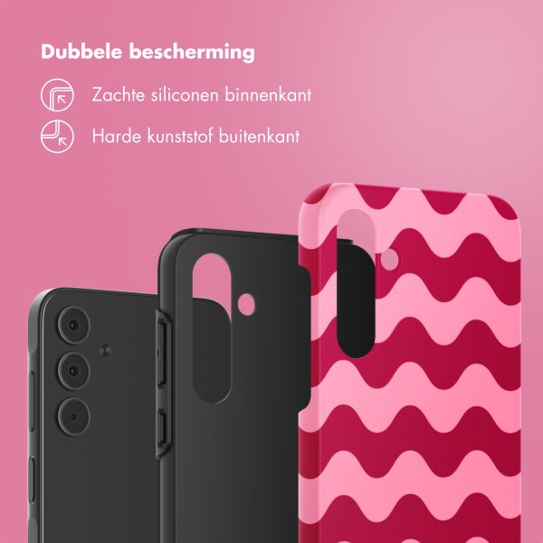 Selencia Vivid Tough Backcover Samsung Galaxy A55 - Wave Vibes Lipstick