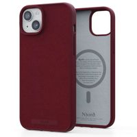 Njorð Collections Suède Comfort+ Case MagSafe iPhone 15 Plus - Red