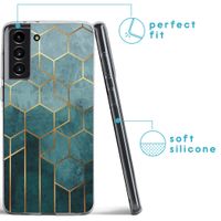 imoshion Design hoesje Samsung Galaxy S21 FE - Patroon - Groen