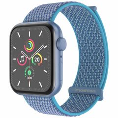 imoshion Nylon bandje Apple Watch Series 1 t/m 11 / SE / Ultra (44/45/46/49 mm) - Marine Blue