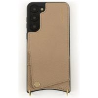 Dutchies Backcover met pashouder Samsung Galaxy S24 Ultra - Telefoonkoord niet inbegrepen - Beige