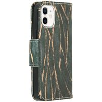 Design Softcase Bookcase iPhone 12 Mini - Wild Bladeren