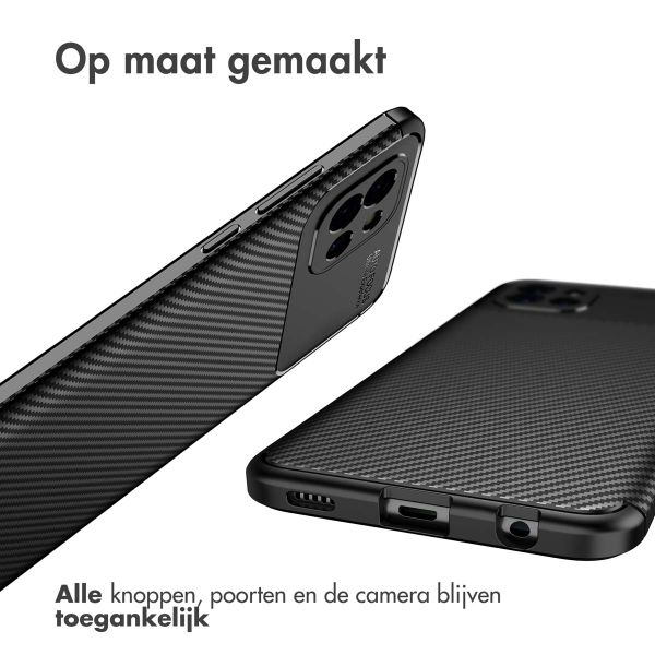 imoshion Carbon Softcase Backcover Samsung Galaxy A03 - Zwart