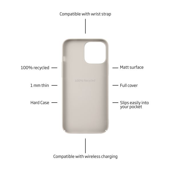 Holdit Slim Case iPhone 14 Pro Max - Light Beige