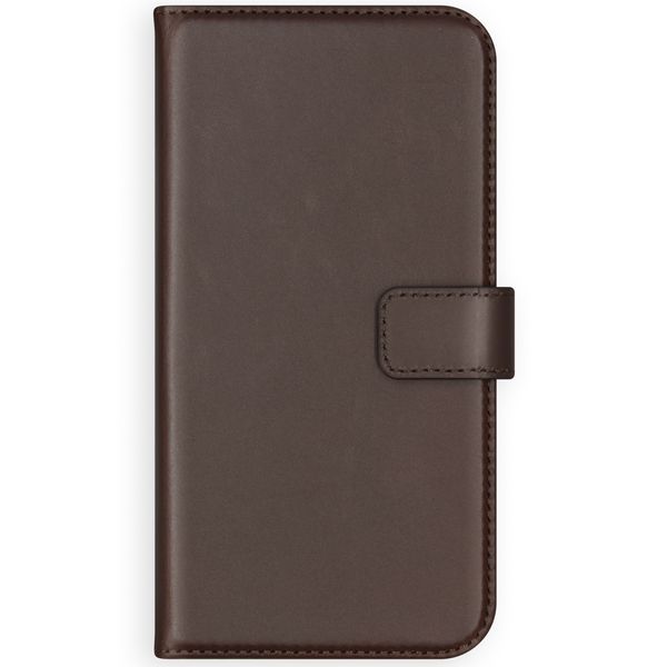 Selencia Echt Leren Bookcase Samsung Galaxy S21 - Bruin