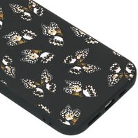 imoshion Design hoesje iPhone 12 (Pro) - Vlinder - Zwart / Wit