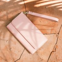 Selencia Eny Uitneembare Vegan Lederen Clutch iPhone Xr - Roze