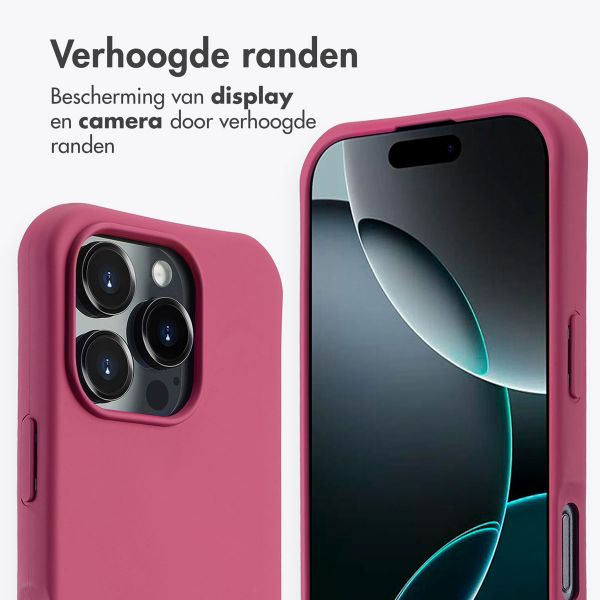 imoshion Color Backcover met afneembaar koord MagSafe Apple iPhone 16 Pro Max - Raspberry