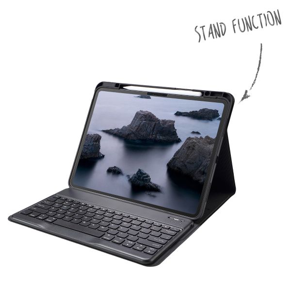 Accezz Bluetooth Keyboard Book Case Apple iPad Pro 13 (2025) M5 / (2024) M4 - QWERTY / NL - Black