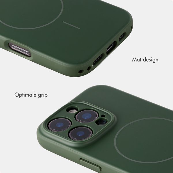 Accezz Grip Backcover met MagSafe Apple iPhone 16 Pro - Donkergroen