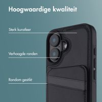 imoshion Backcover met kaarthouder en stand Apple iPhone 16 - Zwart