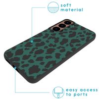 imoshion Design hoesje Samsung Galaxy S22 - Luipaard - Groen / Zwart