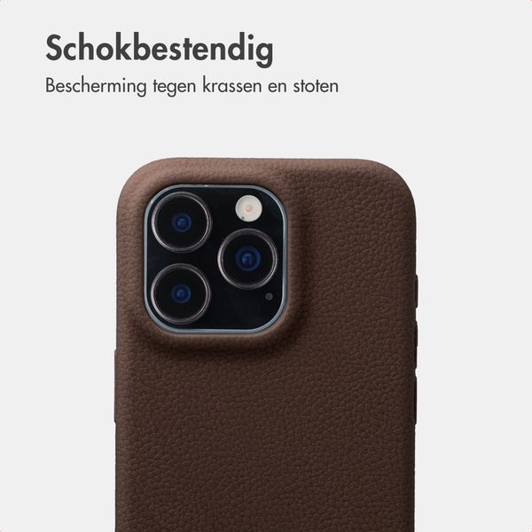 imoshion Texture Backcover Apple iPhone 16 Pro - Donkerbruin