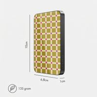 Selencia Vivid Powerbank 5.000 mAh - Draadloze Powerbank - MagSafe en Qi - Black / Check This Olive