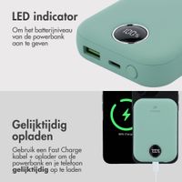 imoshion MagSafe Powerbank 10.000 mAh - Draadloze powerbank - Quick Charge en Power Delivery - Sage Green