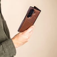 imoshion Kunstleren MagSafe Backcover met Pashouder Samsung Galaxy Z Fold 8 Ultra - Donkerbruin