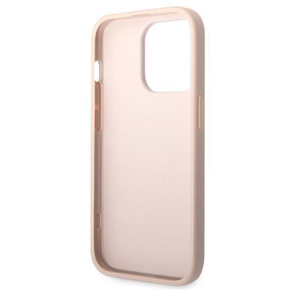 Guess 4G Metal Logo Backcover Apple iPhone 15 Pro - Roze