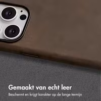 Accezz Vintage Leather Magsafe Backcover Apple iPhone 15 Pro Max - Rustic Brown