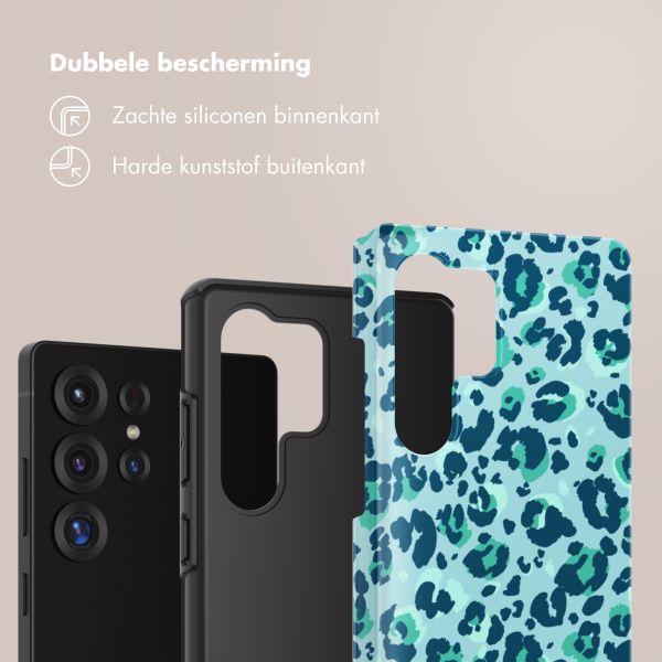 Selencia Vivid Tough Backcover Samsung Galaxy S25 Ultra - Wild Spots Light Blue