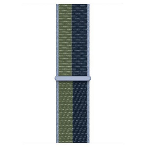 Apple Sport Loop band Apple Watch Series 1 t/m 11 / SE / Ultra (44/45/46/49 mm) - Abyss Blue/Moss Green