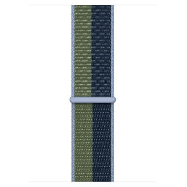 Apple Sport Loop band Apple Watch Series 1 t/m 10 / SE / Ultra (2) (44/45/46/49 mm) - Abyss Blue/Moss Green