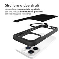 imoshion Rugged Hybrid Carbon Case met MagSafe Apple iPhone 15 Pro Max - Zwart