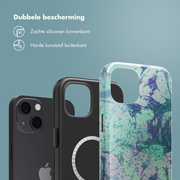 Selencia Vivid Backcover met MagSafe Apple iPhone 13 - Fresh Paint Green