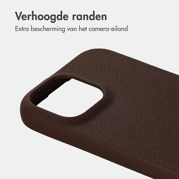 imoshion Texture Backcover Apple iPhone 14 Pro - Donkerbruin