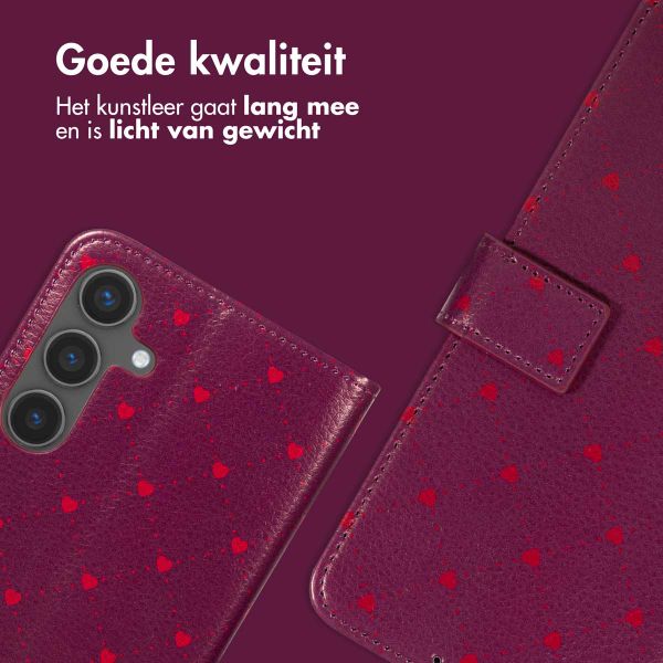 imoshion Design Bookcase Samsung Galaxy S25 - Crush Check Coral Dust