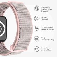 imoshion Nylon bandje Apple Watch Series 1 t/m 9 / SE (38/40/41 mm) | Series 10 / 11 (42 mm) - Sand Pink